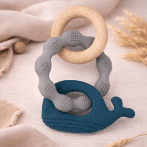 Bijtring walvis blauw