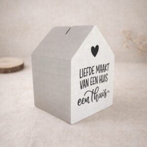 Spaarpot Liefde maakt een huis een thuis