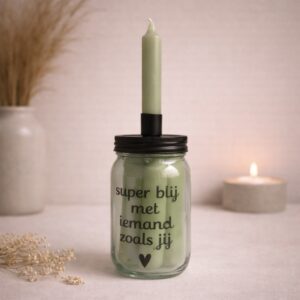 Kaars super blij met iemand zoals jij