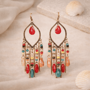 Oorbellen Bali colours