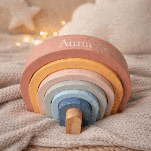 Regenboog met naam bruin