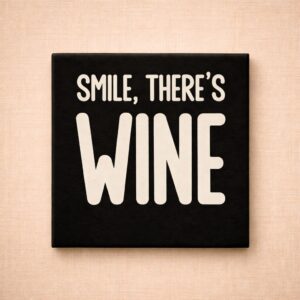 Tegel zwart 10x10 "Smile"