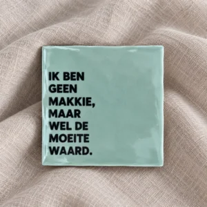Tegel - ik ben geen makkie