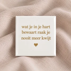 Tegel - wat je in je hart bewaart