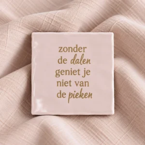 Tegel - zonder de dalen