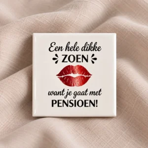Tegel - dikke zoen voor je pensioen