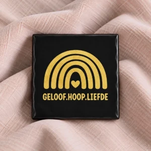 Tegel - regenboog geloof